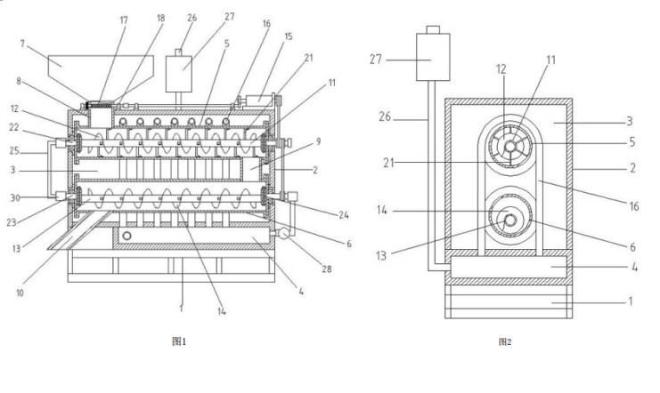 土壤農藥熱脫附裝置結構示意圖