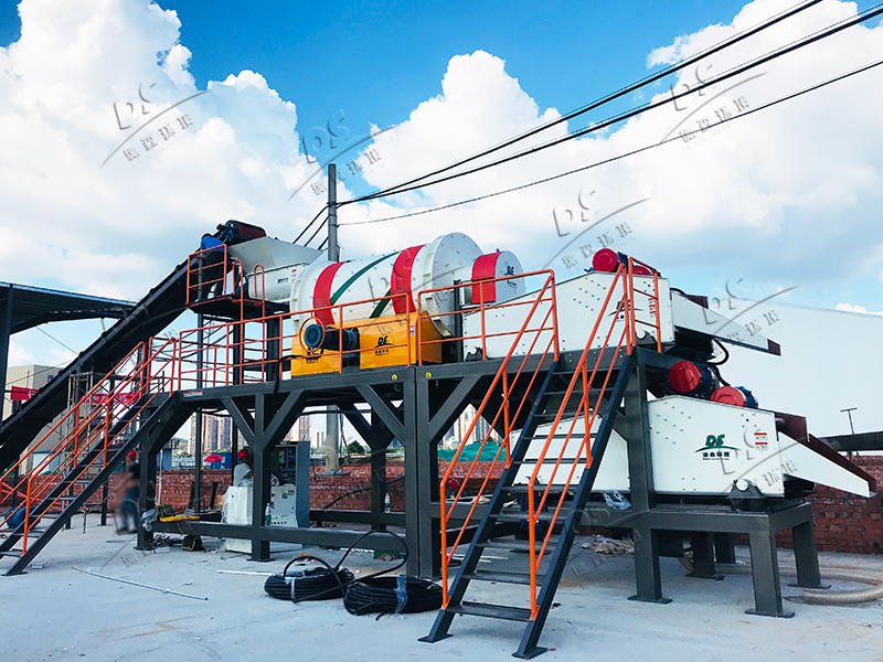 污染土壤淋洗修復項目現場